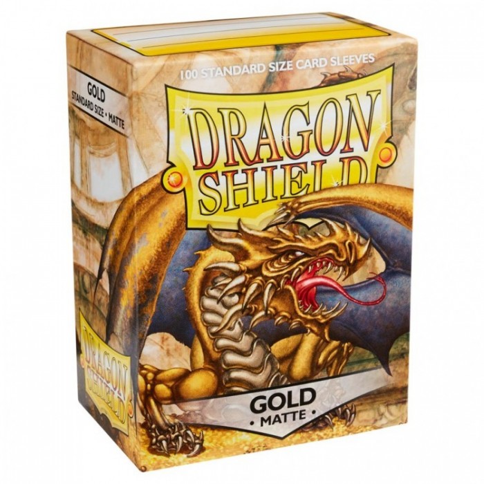 Protector de cartas Dragon Shield 100 - Standard Matte Gold