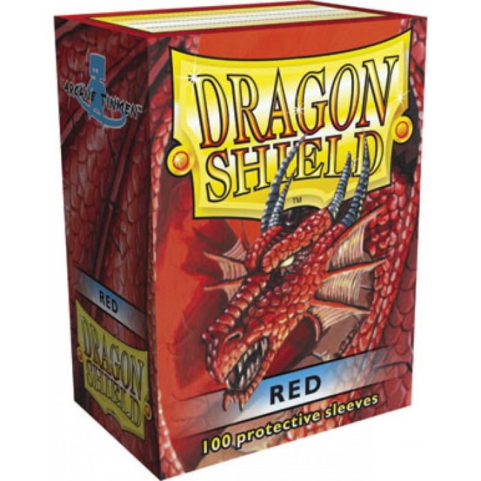 Protector de cartas Dragon Shield 100 - Standard Rojo
