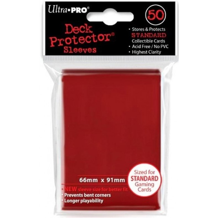 Protector de Cartas Ultra Pro 50 - Standard Rojo