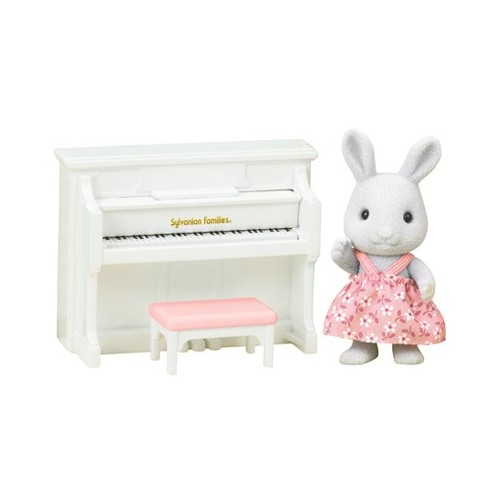 Rabbit sister with piano set 