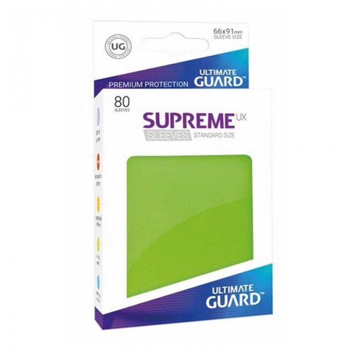 Protector de cartas Ultimate Guard Supreme UX Standard Verde Claro